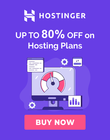 Hostinger 80% OFF All Products
