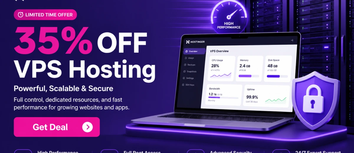 35% OFF VPS