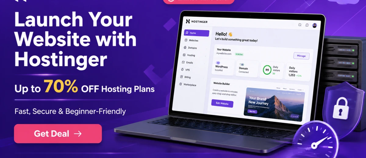 70% OFF Hosting